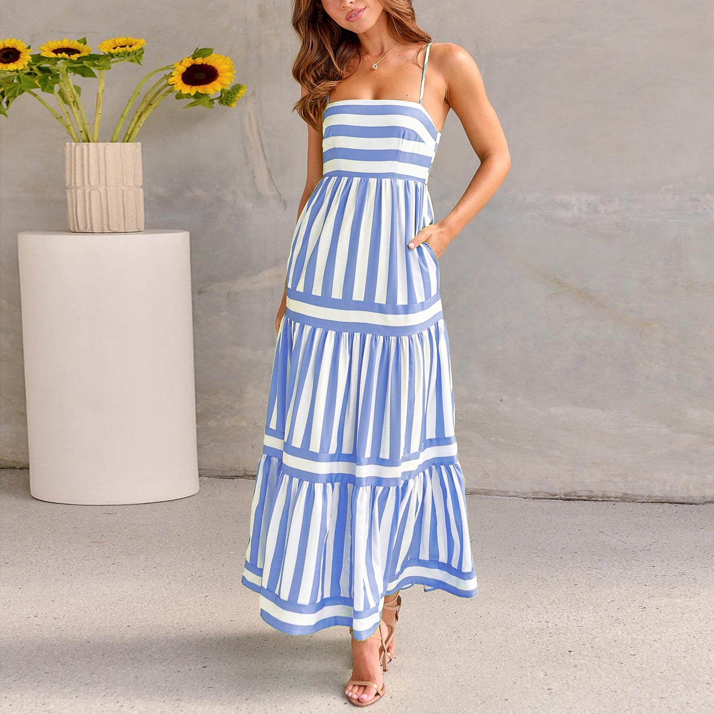Robe d'Été Rayée