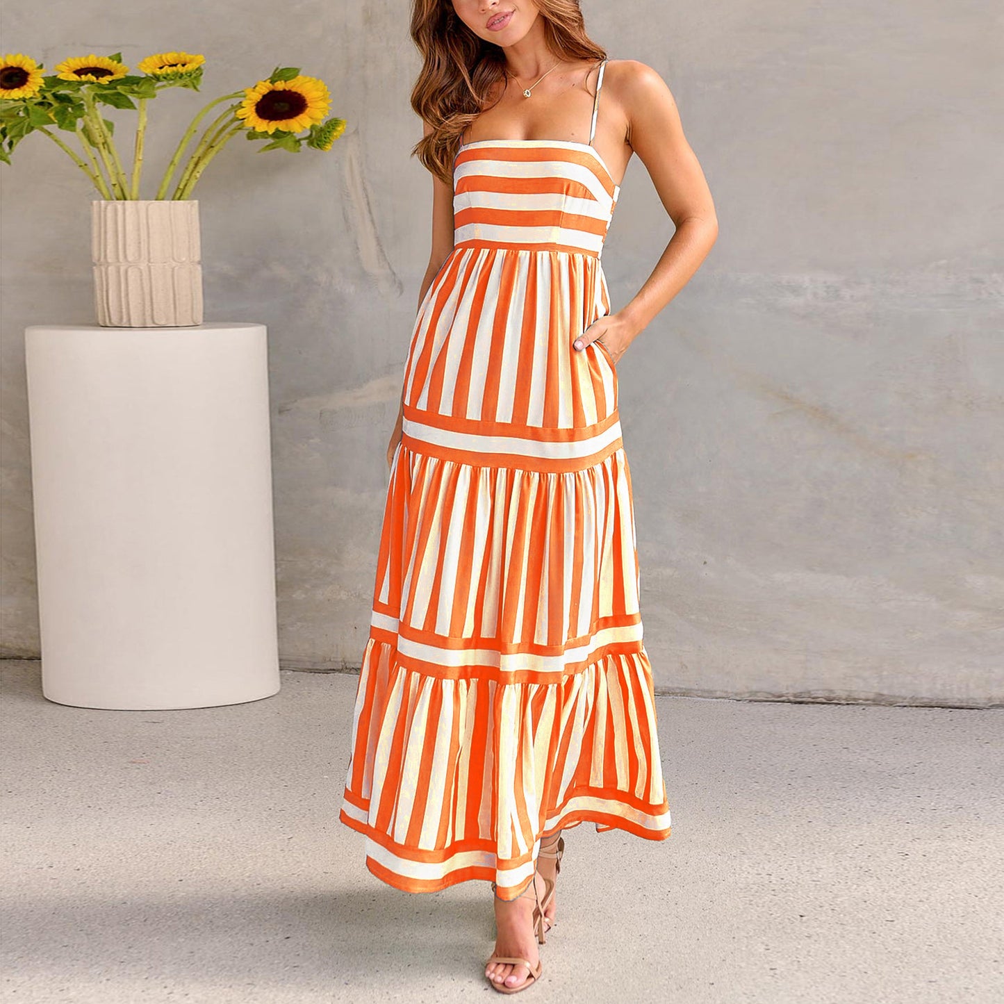 Robe d'Été Rayée