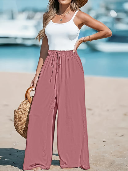Pantalon Large Décontracté Femme
