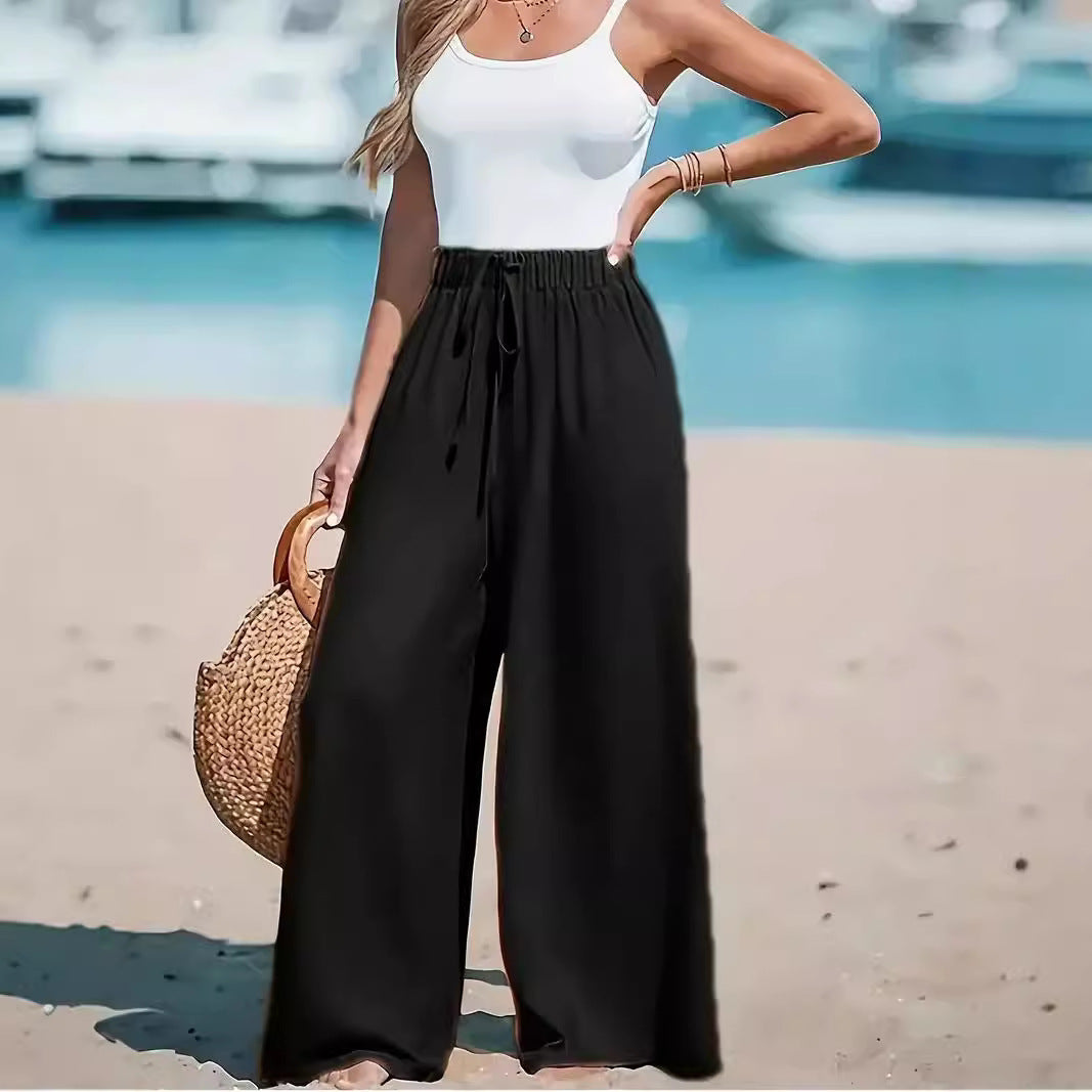 Pantalon Large Décontracté Femme